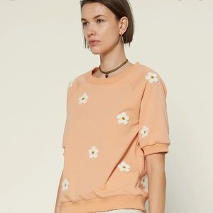 Daisy Embroidered Knit Top